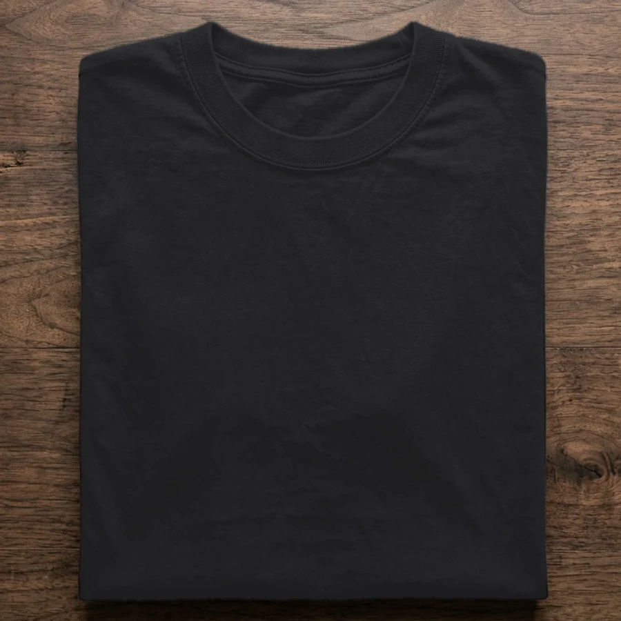 black t-shirt