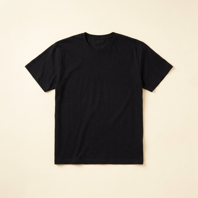 black t-shirt